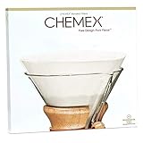 Chemex Kaffeefilter mit 100 Chemex Bonded unfolded 12' Filterpapier Kreise