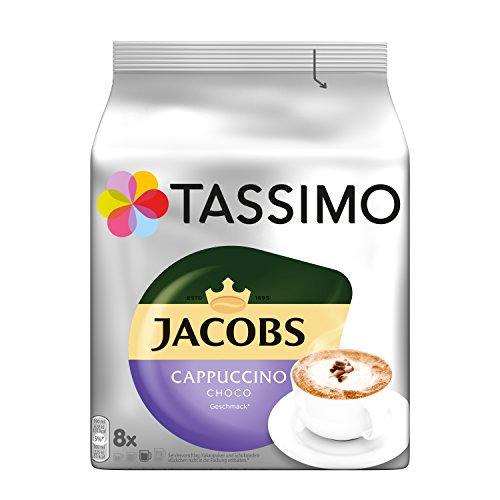 Tassimo Kapseln Jacobs Cappuccino Choco, 40 Kaffeekapseln, 5er Pack, 5 x 8 Getränke