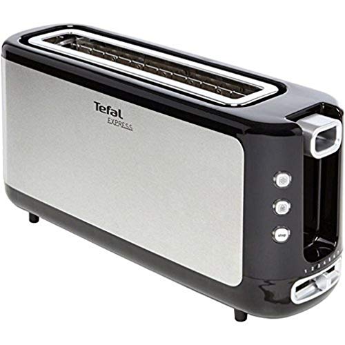 Tefal TL365ETR Express-Toaster, 37 x 18 x 10 cm, Edelstahl/Schwarz