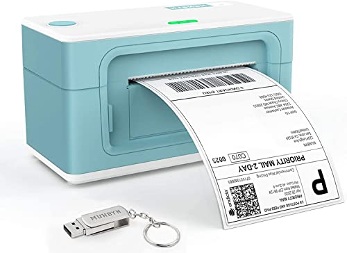 MUNBYN Etikettendrucker DHL Labeldrucker USB Label Printer 4XL Ettikettendrucķer 4×6 Thermo-Etikettendrucker Desktop Versandetiketten-Drucker 203DPI kompatibel mit Amazon, Ebay, Etsy & Shopify