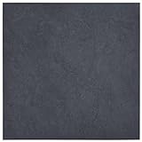 vidaXL Laminat Dielen Selbstklebend Schimmelbeständig Antiallergen Bodenbelag Vinylboden Fußboden Designboden 5,11m² PVC Schwarzer Marmor