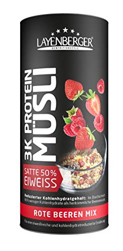 Layenberger 3K Protein Müsli Rote Beeren Mix, 360 g