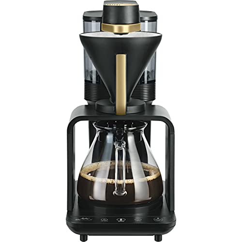 EPOUR POUR OVER Kaffeemaschine: Einzigartiges Brühsystem & innovatives Design, Schwarz-Gold