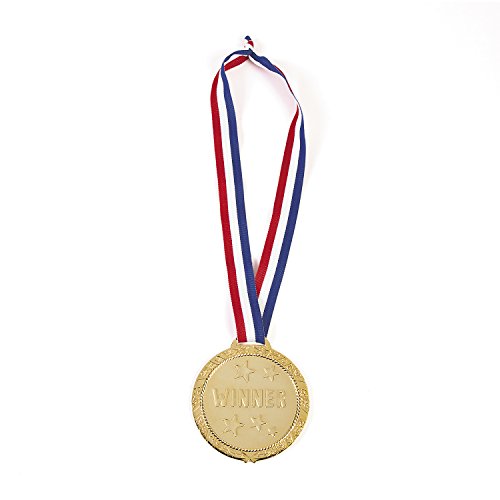 cama24com XXL Siegermedaille Goldmedaille Winner 1 Stück Trophäen Preise Partyspiele Mitgebsel Gastgeschenke Palandi®
