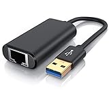 CSL - USB 3.0 Netzwerkadapter für Nintendo Switch - RJ45 Fast Ethernet Adapter - High Speed Netzwerkverbindung 10 100 1000Mbit - kompatibel mit Windows und Mac OS X - Fast Ethernet