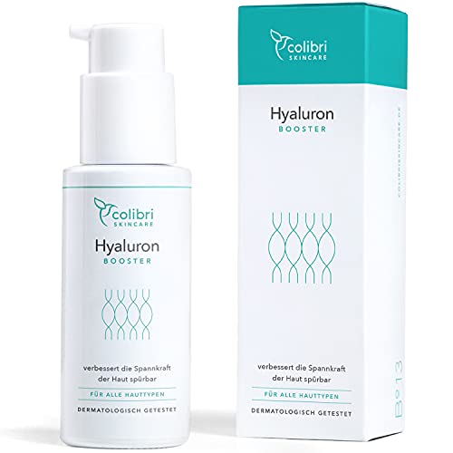 Hyaluronsäure Serum hochdosiert - Natürliche Hyaluron Anti-Aging Creme für das Gesicht - 50 ml von colibri skincare - Naturkosmetik Made in Germany