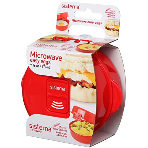 Sistema Microwave Easy Eggs | Mikrowellen-Lebensmittelbehälter | 271 ml | BPA-frei | rot