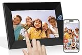 Digitaler Bilderrahmen WLAN 7 Zoll Touchscreen Elektronischer Bilderrahmen mit 16GB Speicher, Auto-Rotate, Fotos und Videos über APP Frameo Teilen-Geschenk für Eltern/Ehepaare/Freunde/Familie