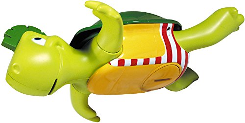 TOMY Toomies Swim & Sing Turtle Baby Bath Toy , Interactive Educational Toy with Music and Sounds , Water Play Toys For Boys & Girls 1,2, 3+ Year Olds