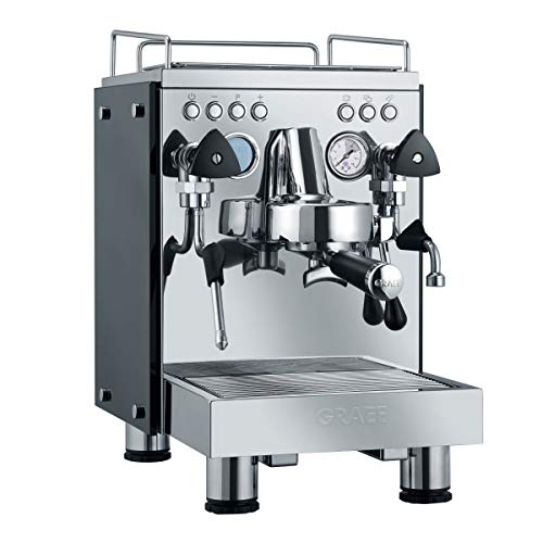 Graef ES 1000 Contess freistehend manuell Maschine Espresso 2.5L Edelstahl – (freistehend, Maschine Espresso Kaffeemaschine, Edelstahl, Tasse, Glas, Edelstahl, Knöpfe)