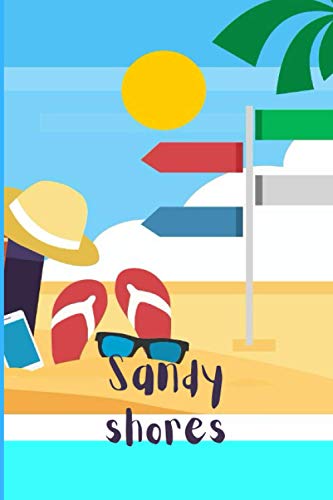 Sandy Shores: Student's Note Book, 6X9 Long size, The Vintage, Single Line, Hard Cover/Case, 120 pages