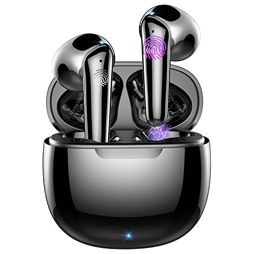 2022 Bluetooth Kopfhörer In Ear, Kopfhörer Kabellos Bluetooth 5.3 mit 4 ENC Mikrofon, Mini Wireless Kopfhörer Noise Cancelling Earbuds, 40H HiFi Stereoklang IP7 Wasserdicht Bluetooth Ohrhörer, USB-C
