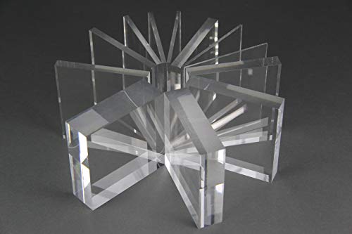 nattmann Acrylglas Zuschnitt PLEXIGLAS® Zuschnitt 2-8 mm Platte/Scheibe klar/transparent (2 mm, 200 x 200 mm)