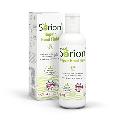 Sorion Head Fluid 50 ml – Auch zur Kopfhautpflege bei Schuppenflechte und Neurodermitis mit Kokosöl, Neem, Rubia Cordifolia, Kurkuma und Wrightia tinctoria