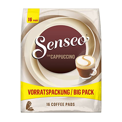 Senseo Pads Cappuccino, 80 Kaffeepads, 5er Vorteilspack, 5 x 16 Getränke in der Vorratspackung, 0.92 kg