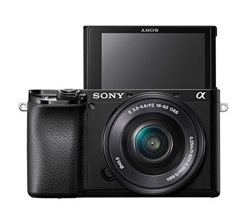 Sony Alpha 6100 | APS-C Spiegellose Kamera mit Sony 16-50mm f/3.5-5.6 Power-Zoom-Objektiv ( Schneller 0,02s AF,AF mit Augenerkennung für Mensch und Tier, 4K-Filmaufnahmen und neigbares Display)