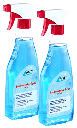 AGT Enteiserspray: Scheibenenteiser, 2X 500 ml, schützt vor Wiedervereisung (Autoenteiser)