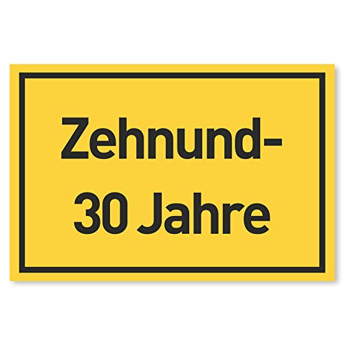 Gentle North 40 Geburtstag Schild für Männer und Frauen - Deko Geschenke Schild zum 40 Geburtstag - 30 x 20 cm Kunststoff