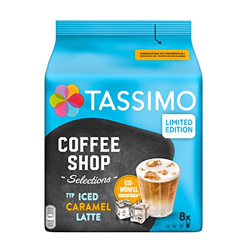 Tassimo Kapseln Coffee Shop Selections, Typ Iced Caramel Latte, 40 Kaffeekapseln, 5er Pack (5 x 8 Getränke) - nur für kurze Zeit verfügbar