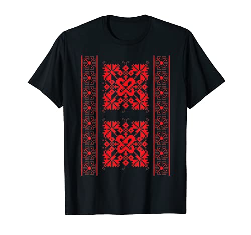 Traditionelle rumänische Volkskunstmotive aus der OLT-Region T-Shirt