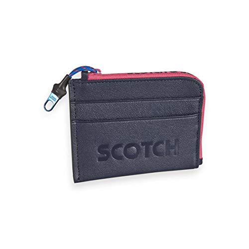Scotch & Soda Leather Coin Wallet with Logo Night