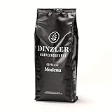 Dinzler Kaffeerösterei - Espresso 'Modena' | 1kg Espressobohnen | Espresso mit leicht süßer Note | Ideal für Siebträgermaschinen & Vollautomaten