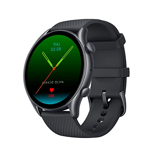 Amazfit GTR 3 Pro Smartwatch GPS Fitness Uhr mit Überwachung von Herzfrequenz, Schlaf, Stress, SpO2, Sport Watch mit über 150 Sportmodi, Bluetooth-Anrufen, Musiksteuerung, Alexa