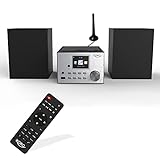XORO HMT 500 PRO - Mikro Stereoanlage (Internet-/DAB+/UKW-Radio, CD Player, Bluetooth, USB Mediaplayer, 2.4' Farbdisplay, Fernbedienung, 2 x 10W Lautsprecher