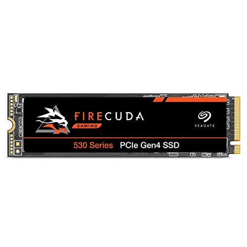 Seagate FireCuda 530 NVMe SSD 4 TB, für PS5/PC, M.2 PCIe Gen4 ×4 NVMe 1.4, bis zu 7.300 MB/s, 3D-TLC-NAND, 640 TBW, 3 Jahre Rescue Service, Modellnr.: ZP4000GM3A013