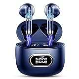 Bluetooth Kopfhörer, Kopfhörer Kabellos Bluetooth 5.3 In Ear Kopfhörer mit 4 HD Mic, 2024 Kabellose Kopfhörer 42Std ENC Noise Cancelling Earbuds Tiefer Bass, IP7 Wasserdicht Ohrhörer LED-Anzeige blau