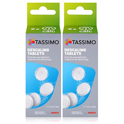 Bosch TCZ6004 Enkalkungstabletten für alle Tassimo Getränke-Automaten ( 2er Pack )