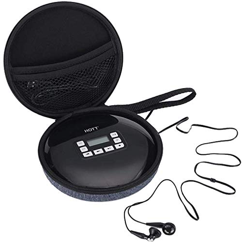 Tragbarer robuste CD-Player-Tasche mit festem Tragegurt für die Aufbewahrung von Reisen Kompatibel mit dem HOTT CD-Player 511/611/711 / 611T dem Kopfhörer dem USB- und AUX-Kabel