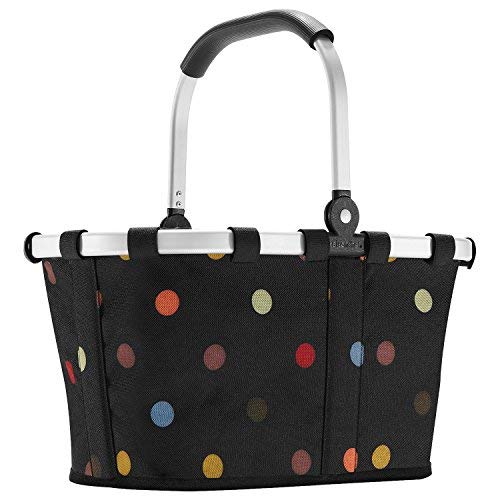 reisenthel carrybag XS dots– Stabiler Einkaufskorb mit praktischer Innentasche – Elegantes und wasserabweisendes Design
