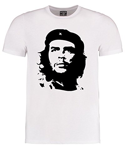 Ice-Tees Classic Iconic Original Che Guevara Design Youth Jungen T-Shirt von Gr. 9-11 Jahre, weiß