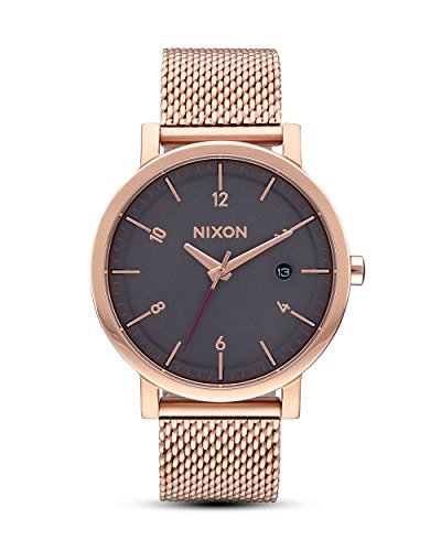 Nixon Damen Analog Quarz Uhr mit Edelstahl beschichtet Armband A10872449-00