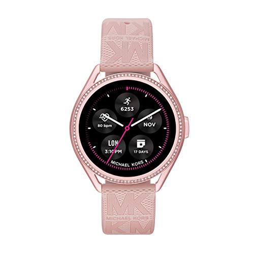 Michael Kors Damen Gen 5E MKGO Touchscreen Smartwatch mit Lautsprecher, Herzfrequenz, GPS, NFC und Smartphone Benachrichtigungen