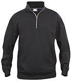 noTrash2003 Sweatshirt Half Zip by Clique in 14 Farben und 7 Größen (5XL, Schwarz)