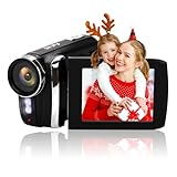 Heegomn Digital Camcorder Anfänger für Kinder/Kinder/Jugendliche, Mini-Videokamera 1080P HD/ 36MP/ 2.8' LCD/Rechargable Battery/ 8X Digital Zoom