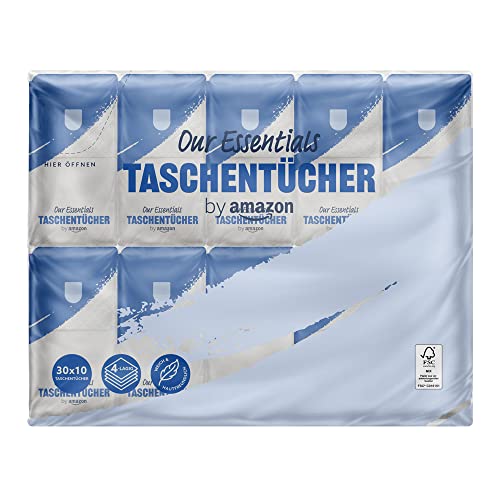 by Amazon Taschentücher 4-lagig, 30x10 Taschentücher