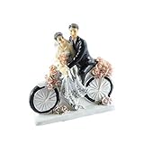 knuellermarkt.de Tortenfigur Hochzeits-Figur Silberne Hochzeit Silberhochzeit Deko Fahrrad 25