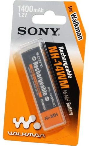 Sony NH14WM-BC 1,2V 1400mAh NI-MH-Flachakku für MD- und CD-Player