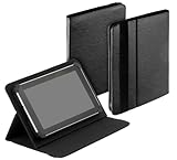 yayago Tablet Book-Style Tasche in Schwarz mit Standfunktion - Ultra Flach - für Medion Lifetab S10352