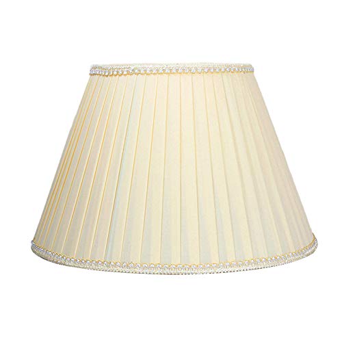 ADSE Pilzförmige Plissee-Jalousien, Lampenschirm aus Eichenlicht, für Tischlampen und Stehlampen, Aprikose, 40 cm