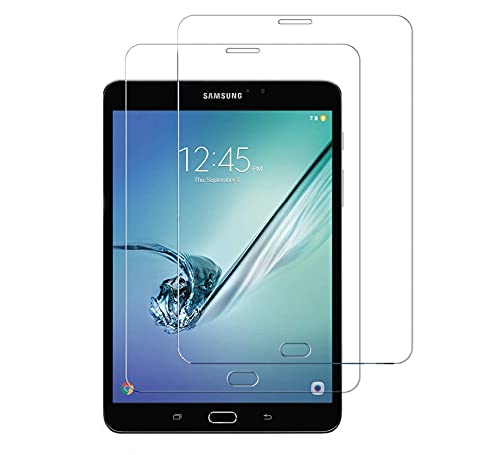 WEOFUN [2 Stück] Schutzfolie Kompatibel mit Samsung Galaxy Tab S2 T719 T715,Displayschutzglas für Samsung Galaxy Tab S2 8.0 Zoll [0.33mm, 9H, Ultra-klar]