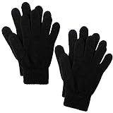 Cooraby 2 Paar Winter Magic Gloves Classic Strick Warme Handschuhe Zubehör für Mann, Frau oder Teens