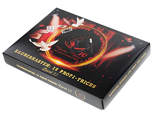 Madus-Magic Premium Zauberkasten für Erwachsene und Kinder ab 10 Jahre | Zauberkoffer | Zaubern Lernen | Zaubertricks