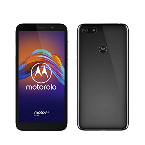 moto e6 play Dual-SIM Smartphone (5,5-Zoll-Max Vision-HD+-Display, 13-MP-Dual-Kamera, 32 GB/2 GB, Android 9) Anthrazit