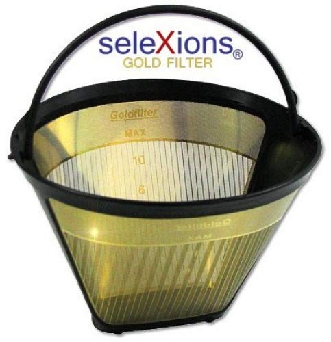 SeleXions Goldfilter 1 x 4, 6-12 Tassen, Dauerfilter mit Titanhartschicht