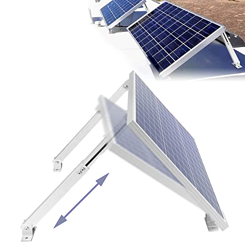 BTSAE Solarpanel Neigungshalterungen mit einstellbarem Winkel, Effizienz erhöhen, Verstellbare Solarmodul-Halterungen unterstützen bis zu 400W Solarpanel für Boot, Wohnmobil, Dach, Off-Grid-System