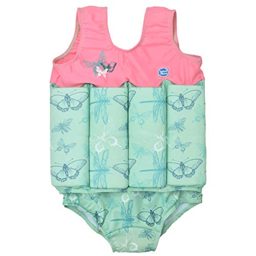 Splash About Mädchen Kinder-Schwimmanzug Mit Verstellbarem Auftrieb, Dragonfly, 1-2 Jahre